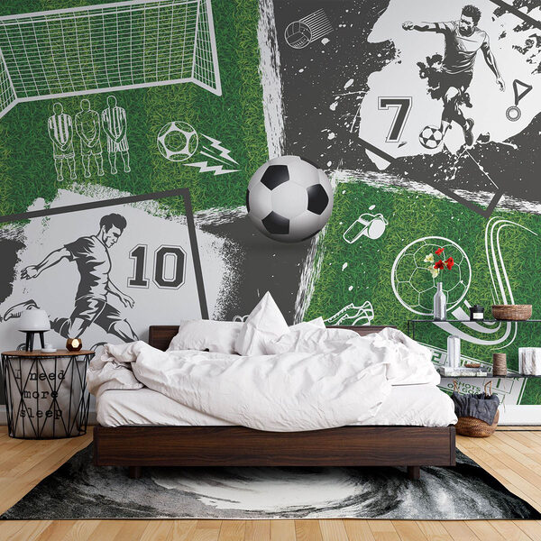 Futbalové šialenstvo na ihrisku Fototapety Futbalové šialenstvo na ihrisku