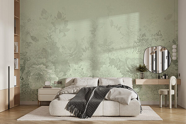 Fototapety Jemné kvetinové vzory v pastelových odtieňoch