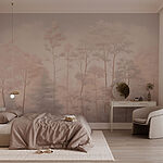 Fototapety Skupina stromov so snehom
