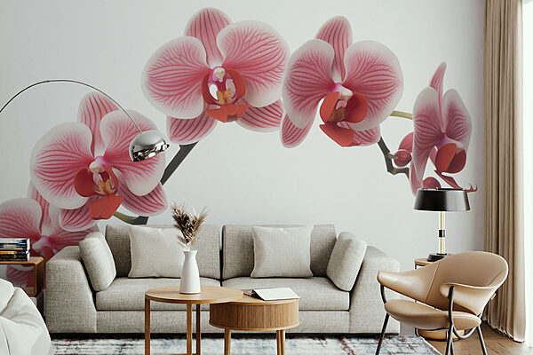 Fototapety Jemné orchidey v jemných odtieňoch