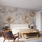 Fototapety Jemné kvety v mäkkých odtieňoch