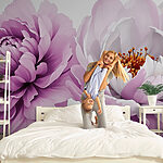 Fototapety Jemné kvety v jemných pastelových farbách