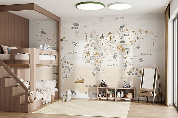 Fototapety Fototapety Mapa sveta (Katalógové číslo: w03410v1)