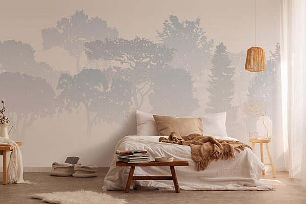 Fototapety Skupina stromov v hmle