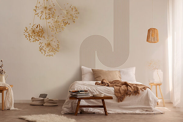 Fototapety Stena so zväzkom púpav