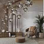 Fototapety Drahokamy plávajúce v nekonečnom tuneli