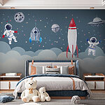 Fototapety Akvarel astronauta