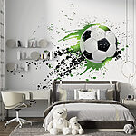 Fototapety Futbalová lopta s umeleckým postriekaním