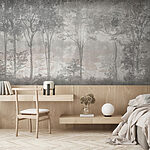 Fototapety Skupina stromov s listami