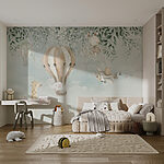 Fototapety Maľba králika na hojdačke