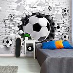 Fototapety Čiernobiela futbalová lopta
