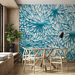 Fototapety Éterická organická textúra v modrých tónoch