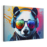 Obraz Panda so slúchadlami a slnečnými okuliarmi