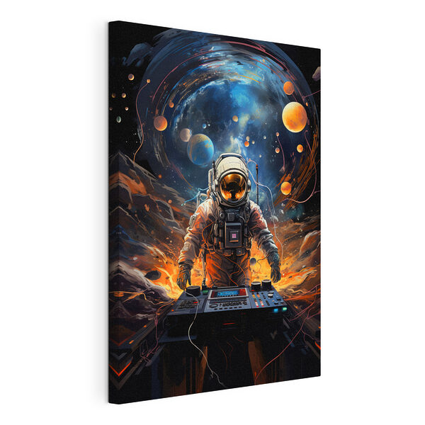 Obraz Obraz Astronaut DJ rozprúdi vesmír (Katalógové číslo: s34216)