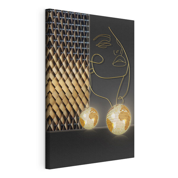 Obraz Svietiace gule a abstraktná elegancia (Katalógové číslo: s02186) Obraz Obraz Svietiace gule a abstraktná elegancia (Katalógové číslo: s02186)