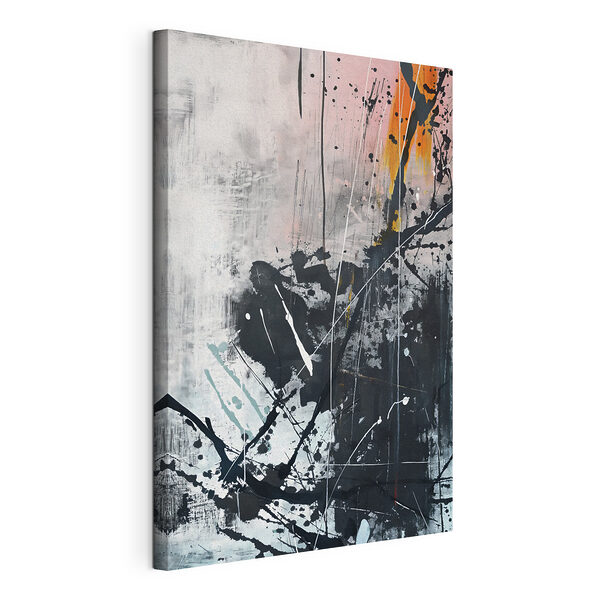 Obraz Nátieranie čiernou a oranžovou farbou (Katalógové číslo: s38133) Obraz Obraz Nátieranie čiernou a oranžovou farbou (Katalógové číslo: s38133)