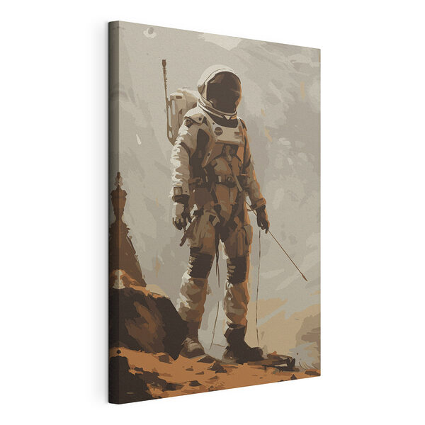 Obraz Obraz Astronaut skúma mimozemskú krajinu (Katalógové číslo: s38312)
