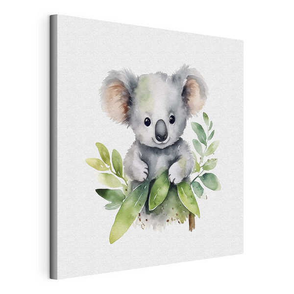 Obraz Koala obklopená zelenými listami