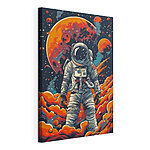 Obraz Astronaut skúmajúci pôsobivú kozmickú scenériu