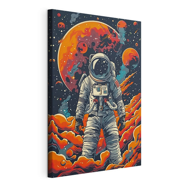 Obraz Obraz Astronaut skúmajúci pôsobivú kozmickú scenériu (Katalógové číslo: s39047)