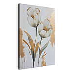 Obraz Maľba kvetov na bielom podklade
