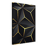 Obraz Moderný čierny a metalický geometrický dizajn