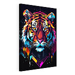 Obraz Farebný tiger s bielymi fúzmi