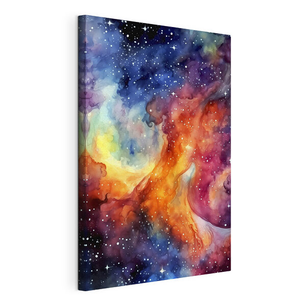 Obraz Obraz Farebná galaxia s hviezdami (Katalógové číslo: s39019)