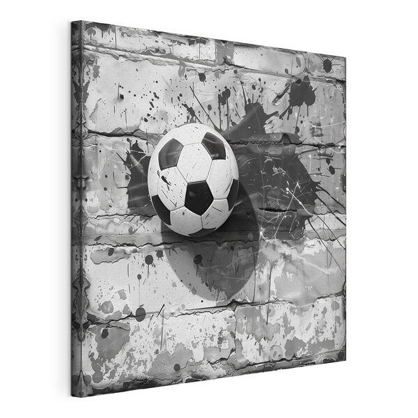 Obraz Futbalová lopta na maľovanom pozadí