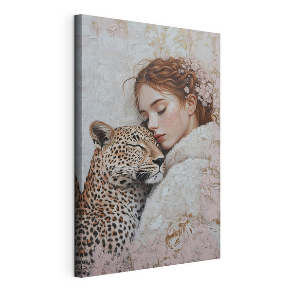 Obraz Žena s leopardom