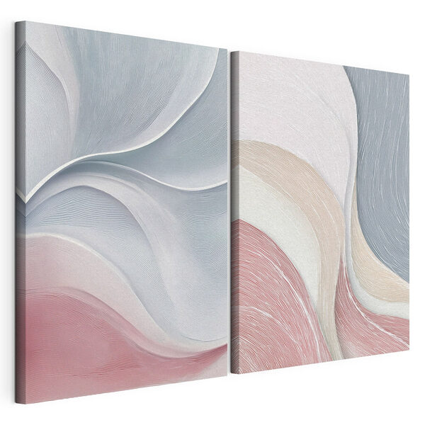 Modulárna tlač na plátno Modular canvas print Soft curves in gentle color harmony