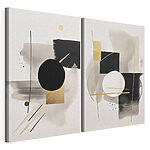 Modulárna tlač na plátno Dve umelecké diela