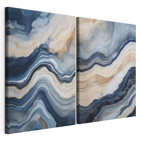 Modulárna tlač na plátno Plynulé prechody jemných farieb