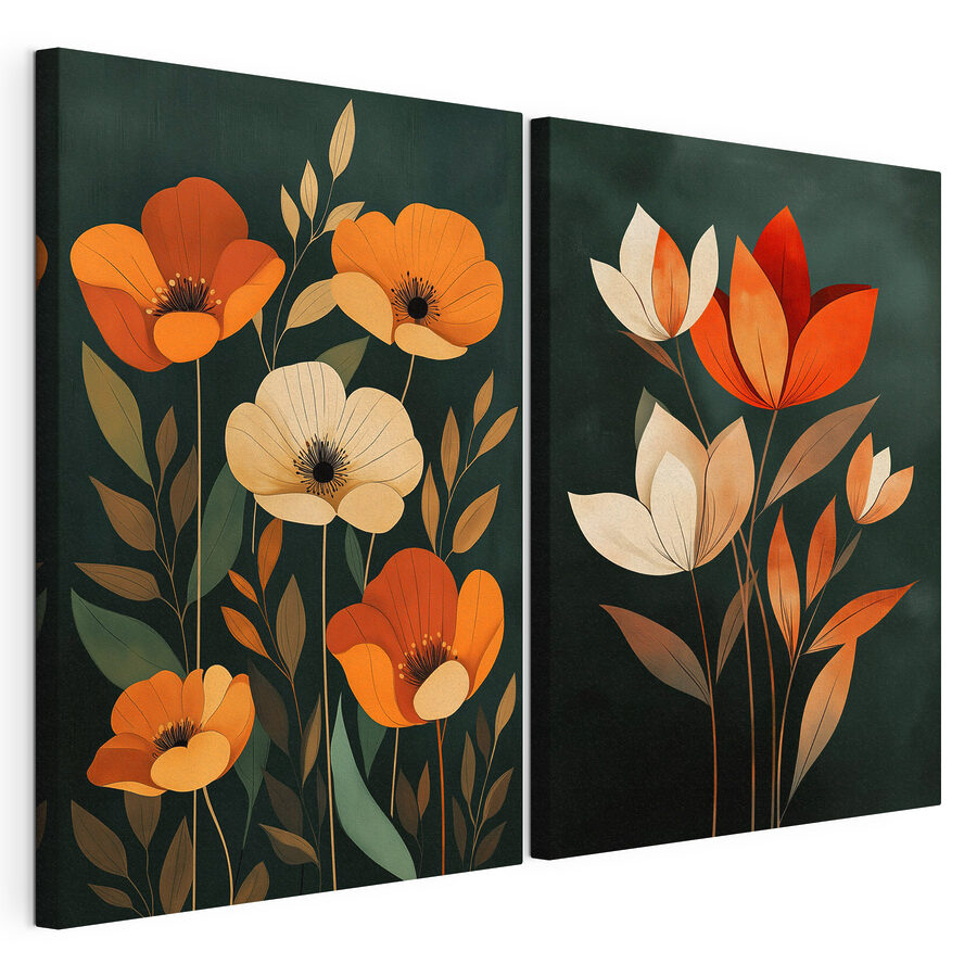 Viacdielny obraz Pôvab štíhlych tulipánov (Katalógové číslo: m30878) Viacdielny obraz Pôvab štíhlych tulipánov (Katalógové číslo: m30878)